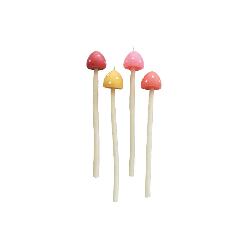 beeswax mushroom candles