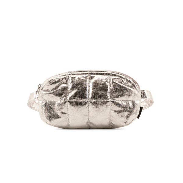 tinne + mia cilou puffy belt bag silver moon