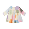 arsene & les pipelettes abstract baby dress nbg