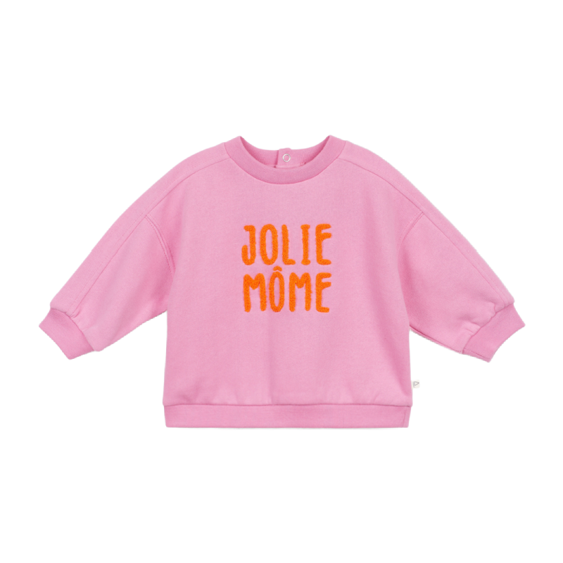 arsene & les pipelettes jolie mome baby sweatshirt bio