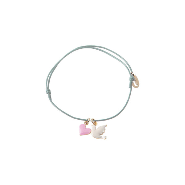 titlee amour peace charm bracelet