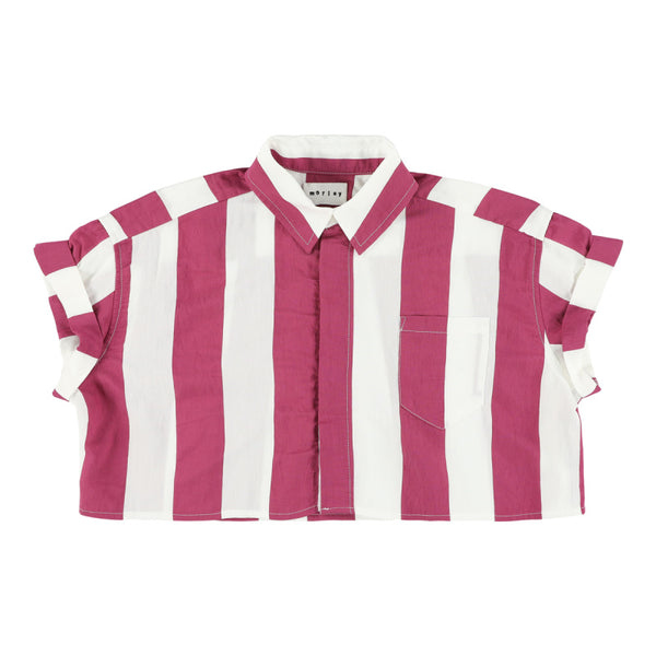 morley weekend shirt wine stripe