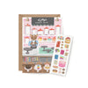 sticker scene greeting card sweet shop