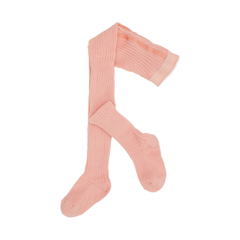 molo ribbed tights petal blush