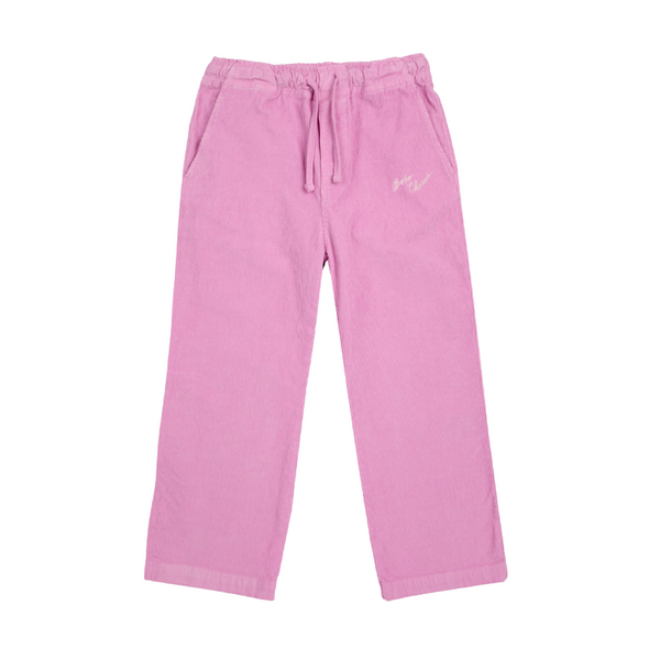 bobo choses corduroy straight pants pink