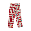 bobo choses harlequin all over quilted pants red