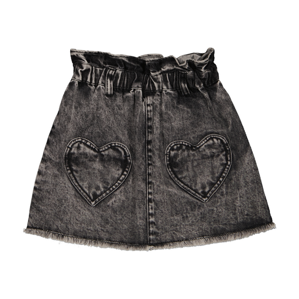 louis louise school skirt denim grey