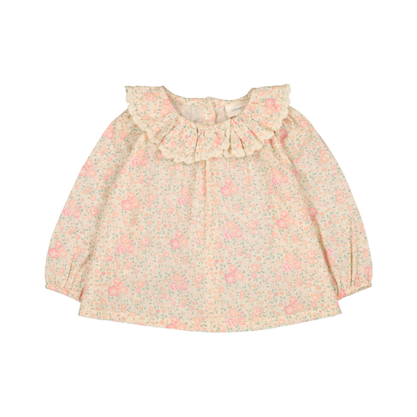 louis louise lissou baby tunic romantic flower pink