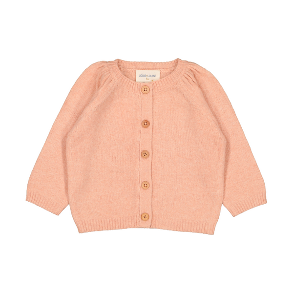 louis louise sucrine baby cardigan pink