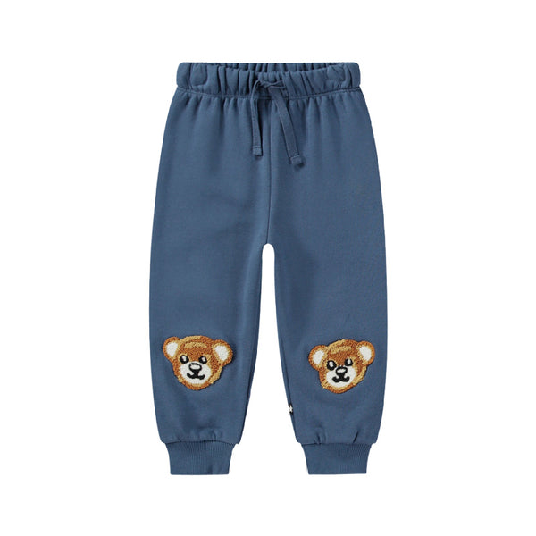 molo simeon baby pants teddy friend navy