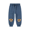 molo simeon baby pants teddy friend navy