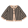 louis louise gulsah baby cardigan heart black/beige