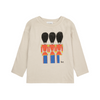 bobo choses little tin soldiers long sleeve t-shirt light brown