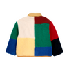 bobo choses color block sheepskin jacket multicolor