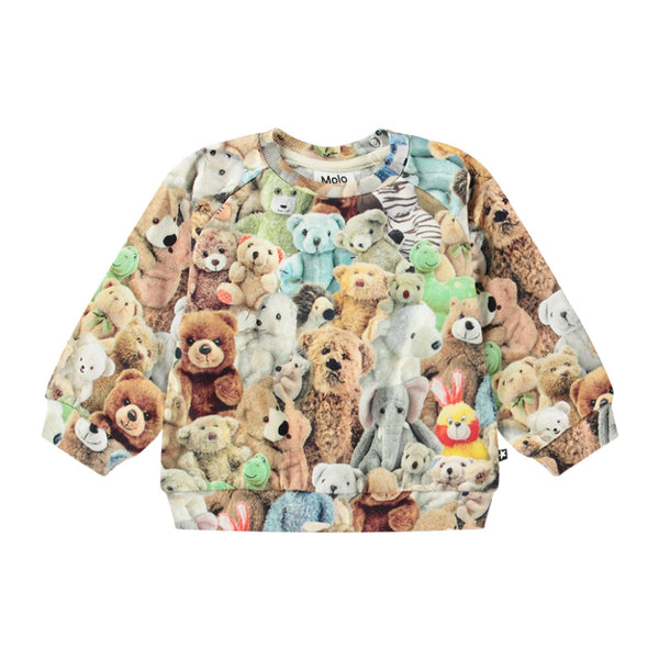 molo disc baby sweatshirt teddy friends