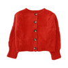 long live the queen knitted cardigan tomato red