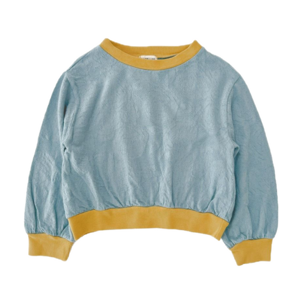 long live the queen lace sweater smoke blue