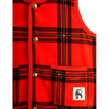 mini rodini check fleece vest