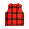 mini rodini check fleece vest