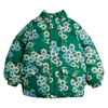 mini rodini daisys aop heavy hooded puffer jacket