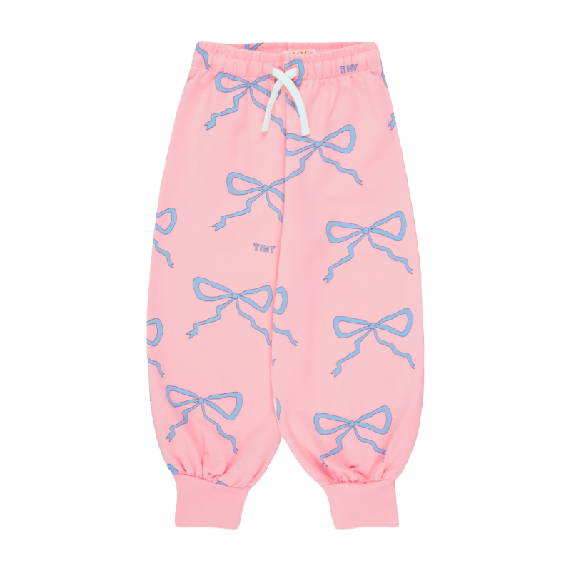 tinycottons bows sweatpant peach