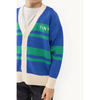 tinycottons stripes cardigan ultramarine