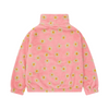 tinycottons daisies polar jacket pink