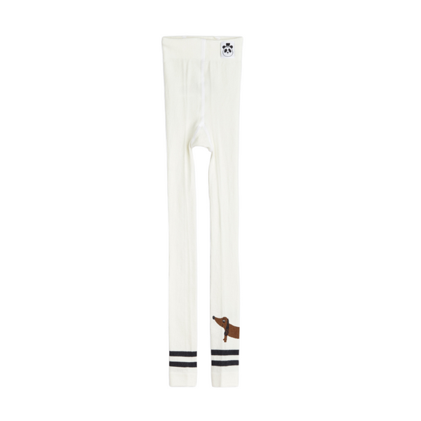 mini rodini dog leggings offwhite