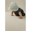 gray label baby sun hat sky/cream