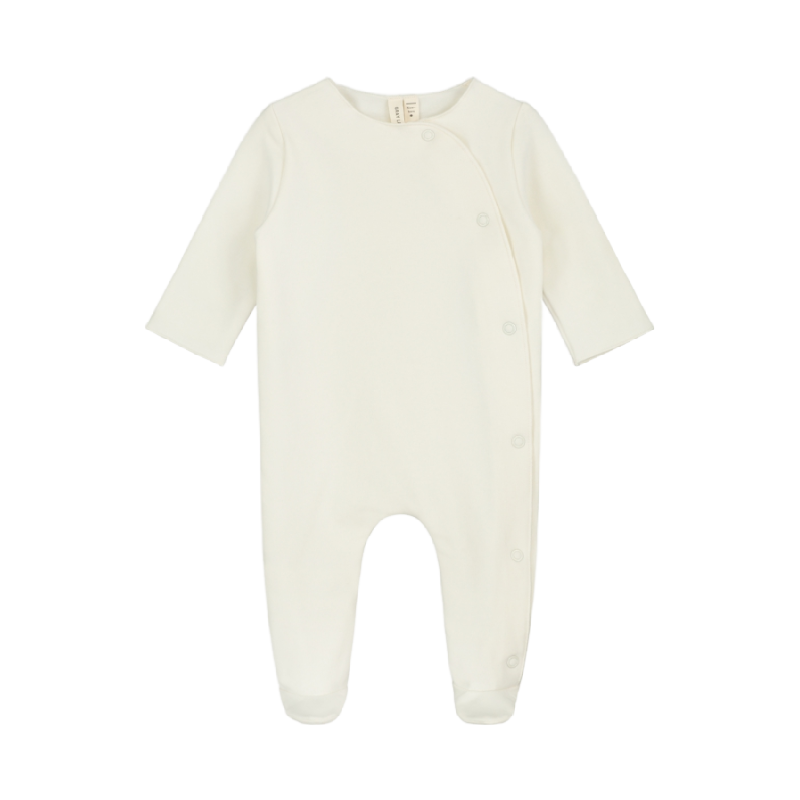 gray label newborn suit cream