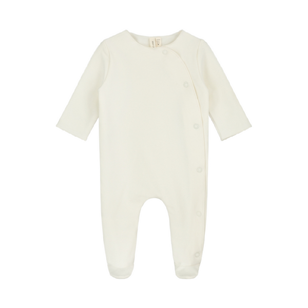 gray label newborn suit cream