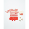 arsene & les pipelettes baby shorts red