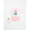 arsene & les pipelettes baby sweatshirt mermaid pink