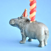 hippo cake topper