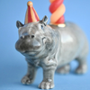 hippo cake topper