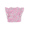 the new society melina baby blouse peony hibiscus print