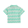 bobo choses lucky fish all over woven baby shirt light green