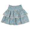 the new society melina skirt peony powder blue print