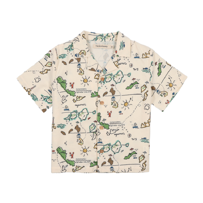 the new society arkoi shirt map print