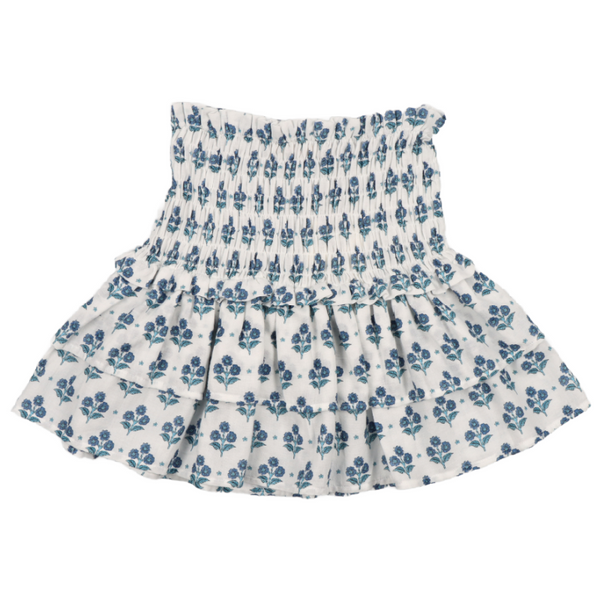 the new society eleni teen skirt hyacinth print