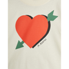 mini rodini arrowed heart sp ls tee offwhite