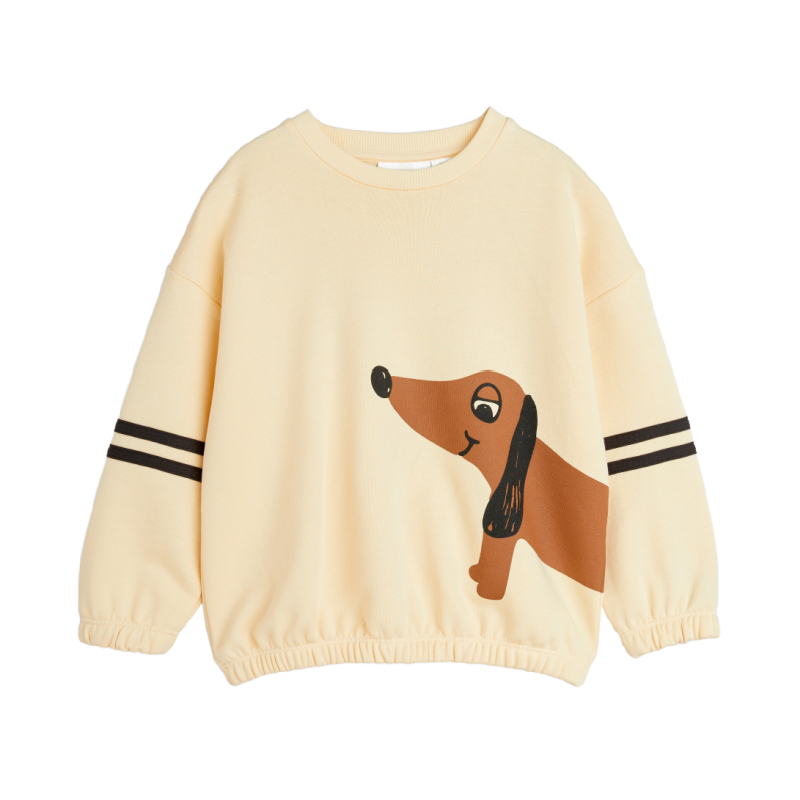 mini rodini dog sp stripes sweatshirt beige