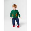 bobo choses baby gingerbread cardigan green