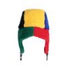 bobo choses colorblock sheepskin chapka multicolor