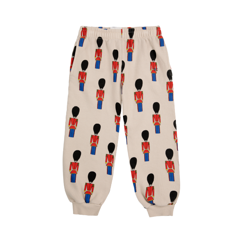 bobo choses little tin soldiers all over jogging pants light brown