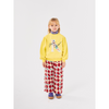 bobo choses harlequin all over quilted pants red