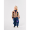 bobo choses diamonds intarsia cardigan light brown