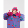 bobo choses cherry knitted gloves fuchsia