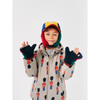 bobo choses color block sheepskin mittens multicolor