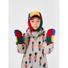 bobo choses color block sheepskin mittens multicolor